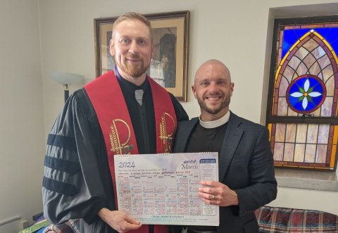 The Rev. Dr. Benjamin D. Griffon and the Rev. Ethan Magness, rector of Grace Anglican Church